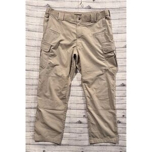 5.11 Tactical Series Mens Cargo Pant Sz 38x34 Canvas Beige Work Hike Outdoor